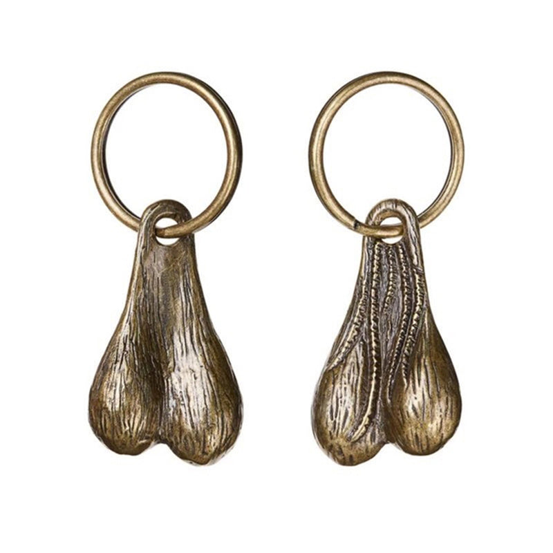 Brass Balls Keychain