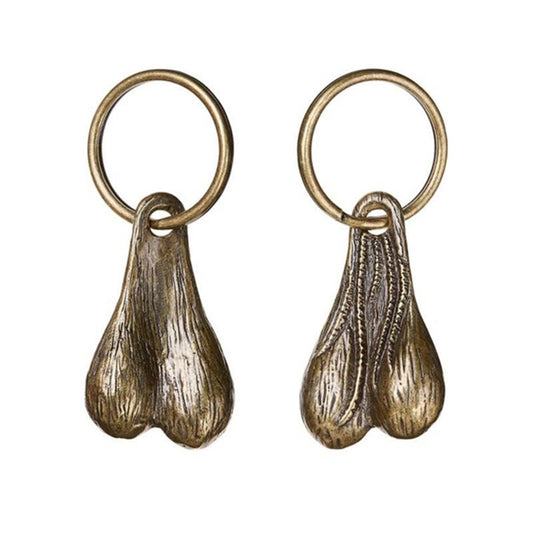 Brass Balls Keychain