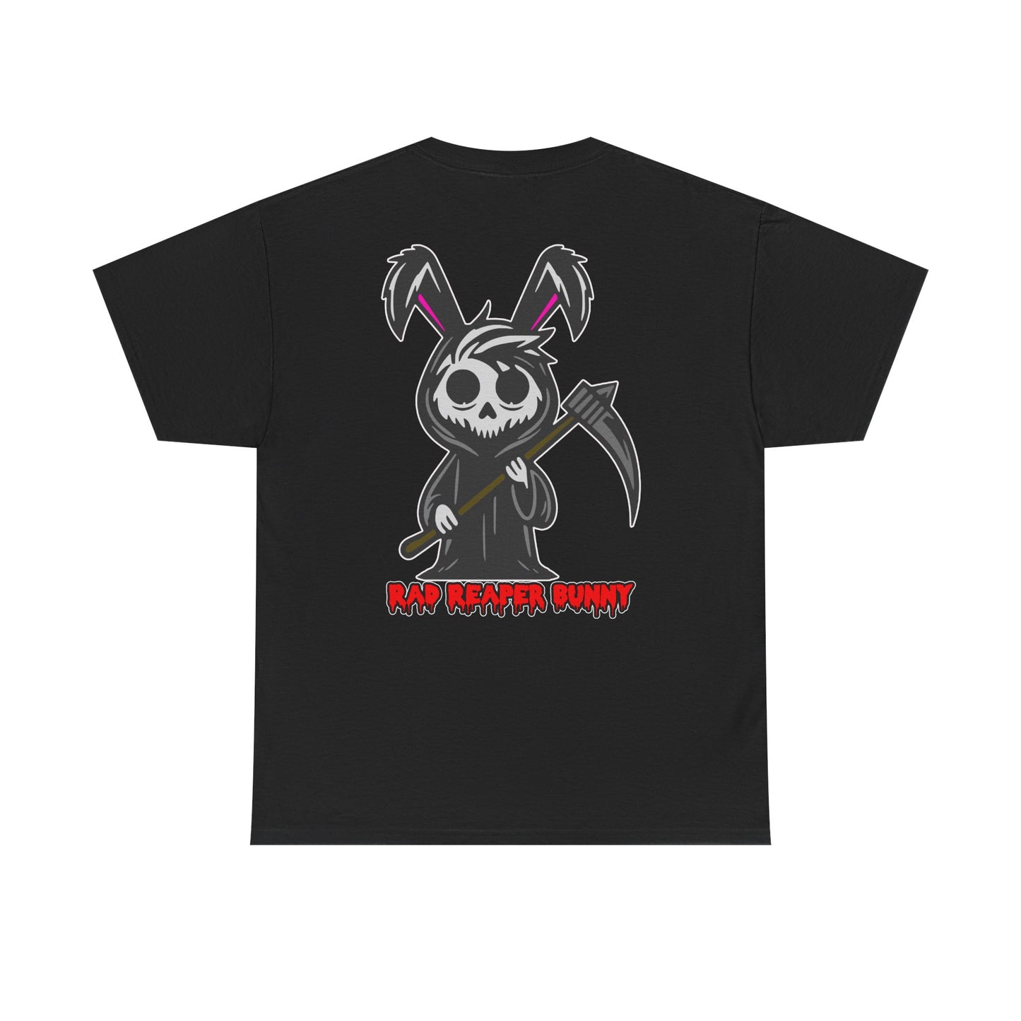 Rad Reaper Bunny, Rad Moto Bunny, Heavy Cotton T-Shirt