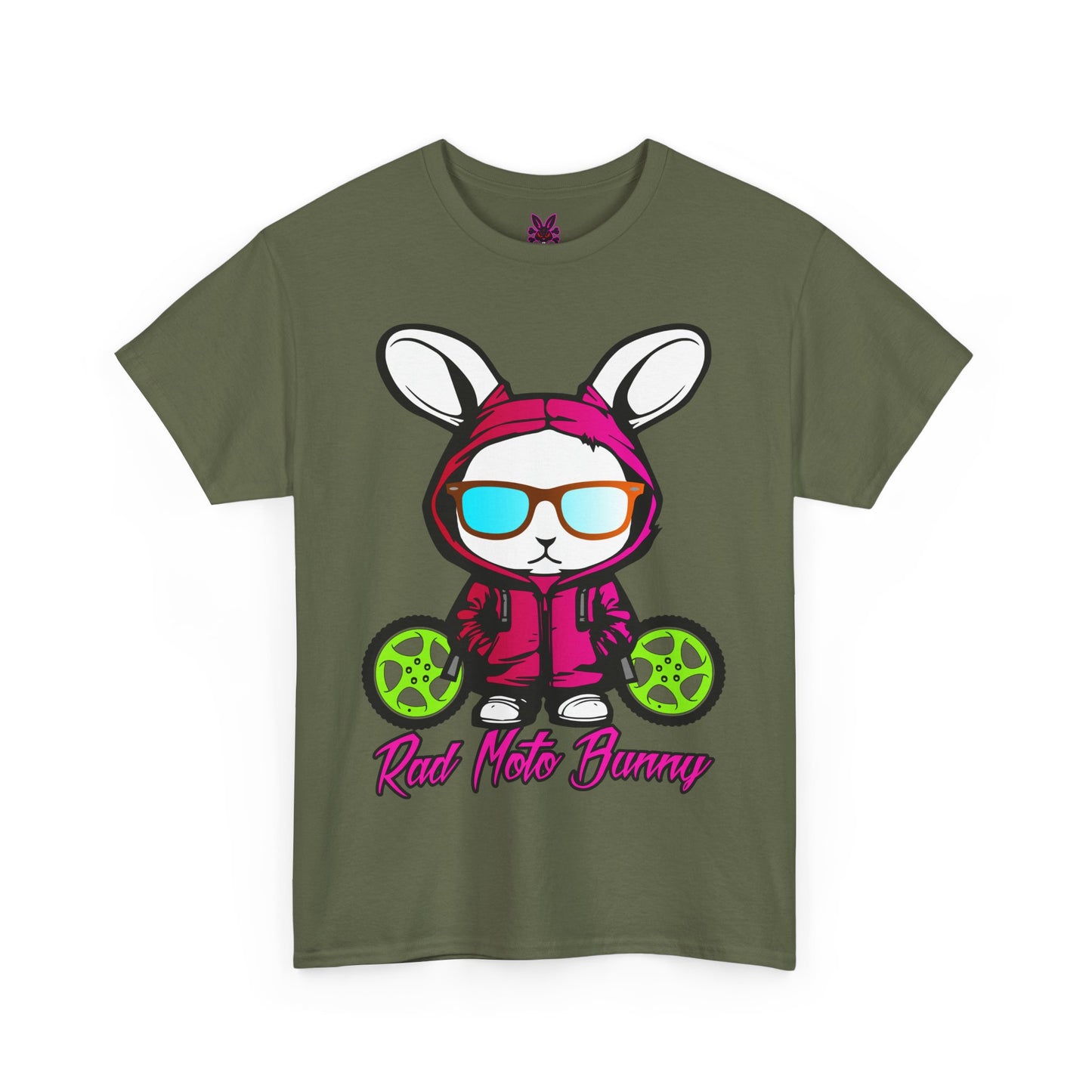 Rad Moto Bunny, Heavy Cotton T-Shirt