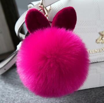 Fur Bunny Keychain
