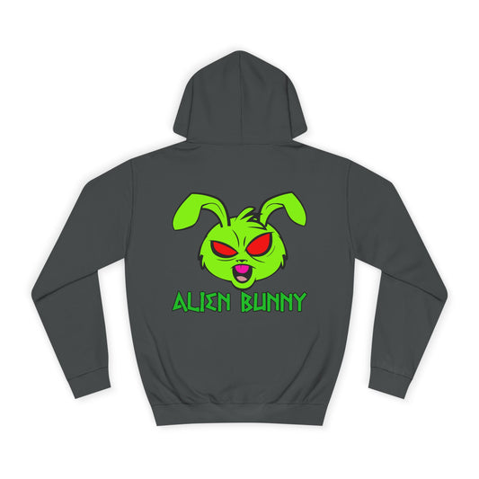 Alien Bunny, Rad Moto Bunny, Unisex Hoodie - Biker Style Sweatshirt for Motorcycle Enthusiasts