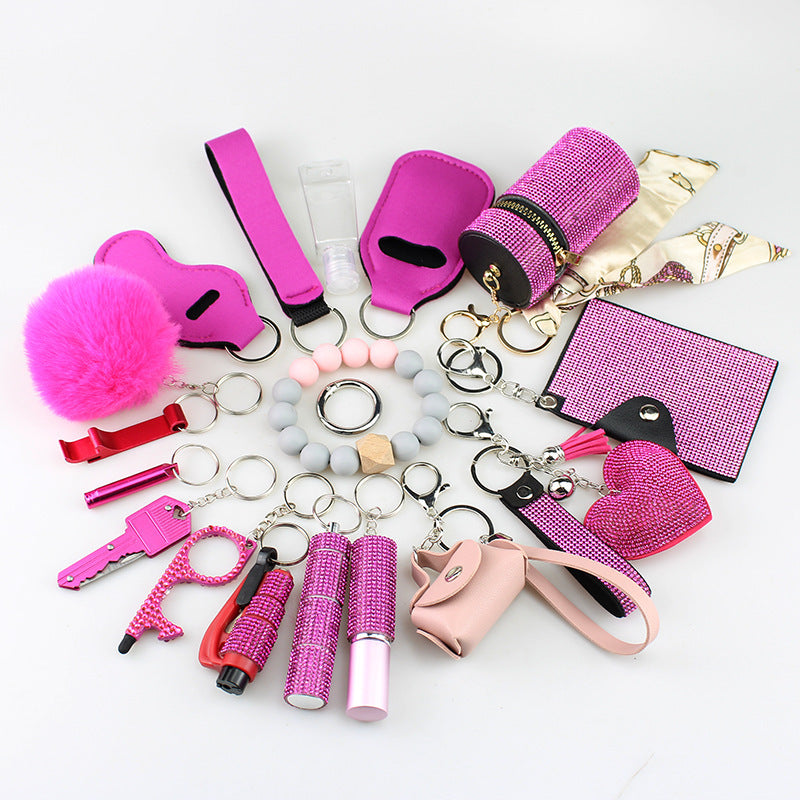 Multifunctional 19-piece Keychain Set