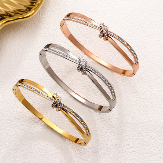 Titanium Steel Knotted Bracelet