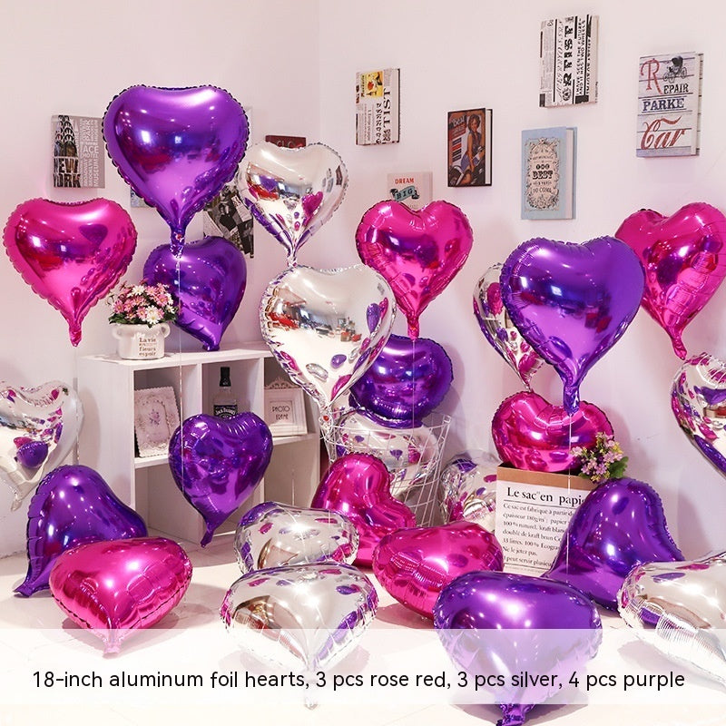 Heart-shaped Aluminum Balloon