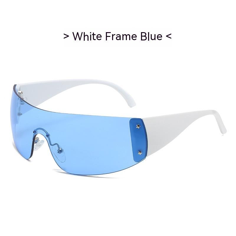 Siamese Pentagram Rimless Sunglasses