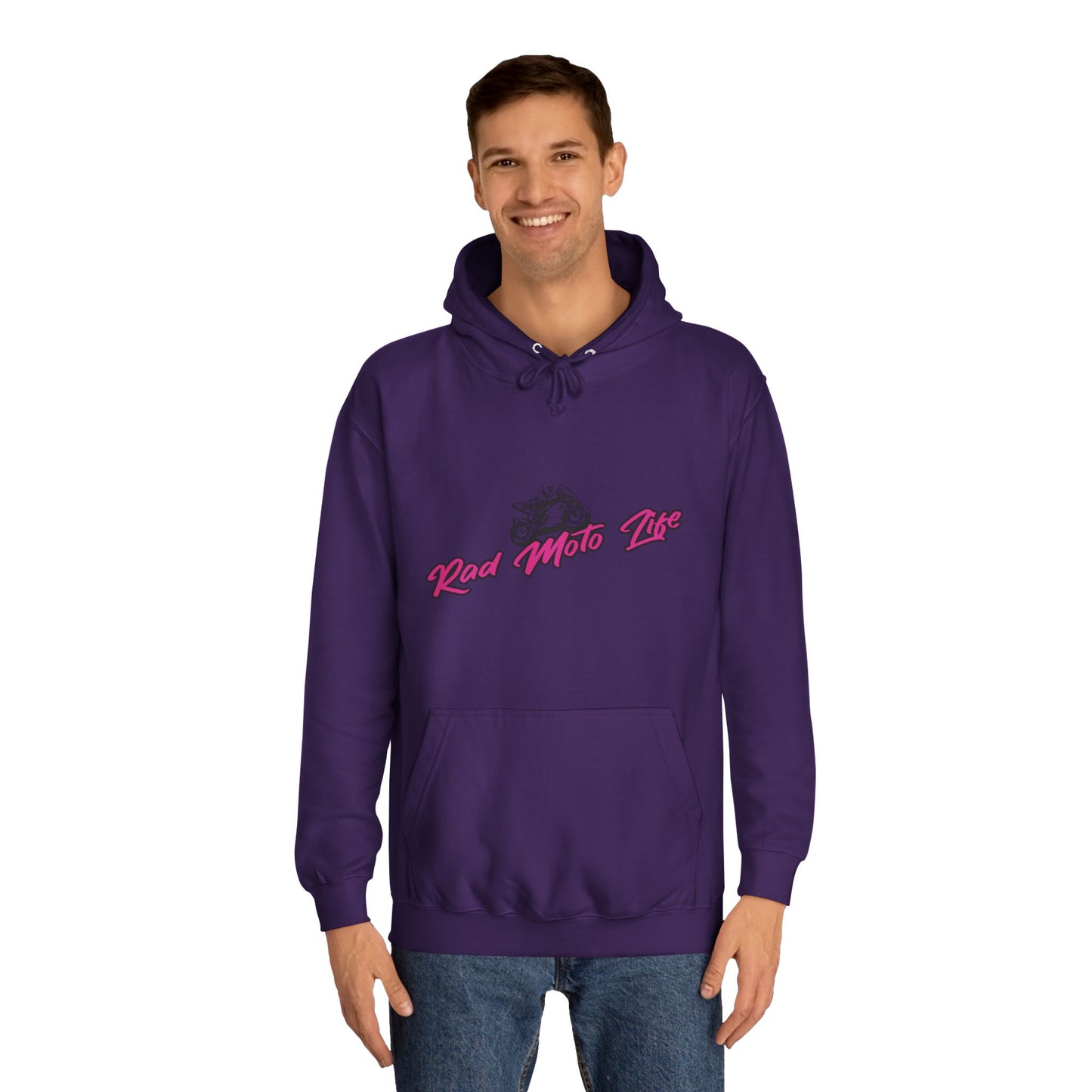 Life Behind Bars, Rad Moto Life Unisex Hoodie - Biker Style Sweatshirt for Motorcycle Enthusiasts