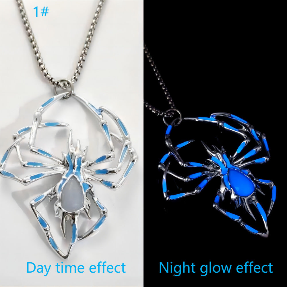 Halloween Luminous Spider Necklace