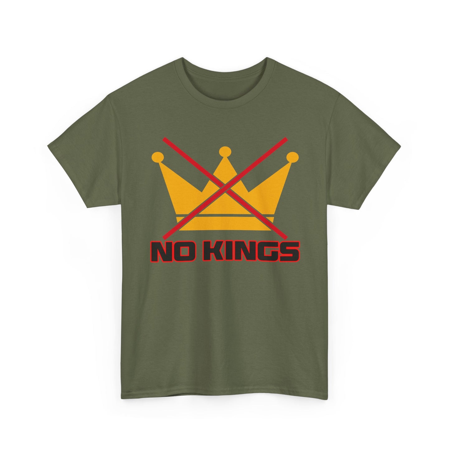 No Kings Unisex Tee - Graphic Printed T-Shirt