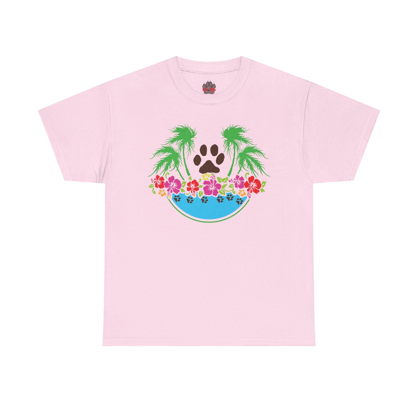 Tropical Paws. Heavy Cotton T-Shirt
