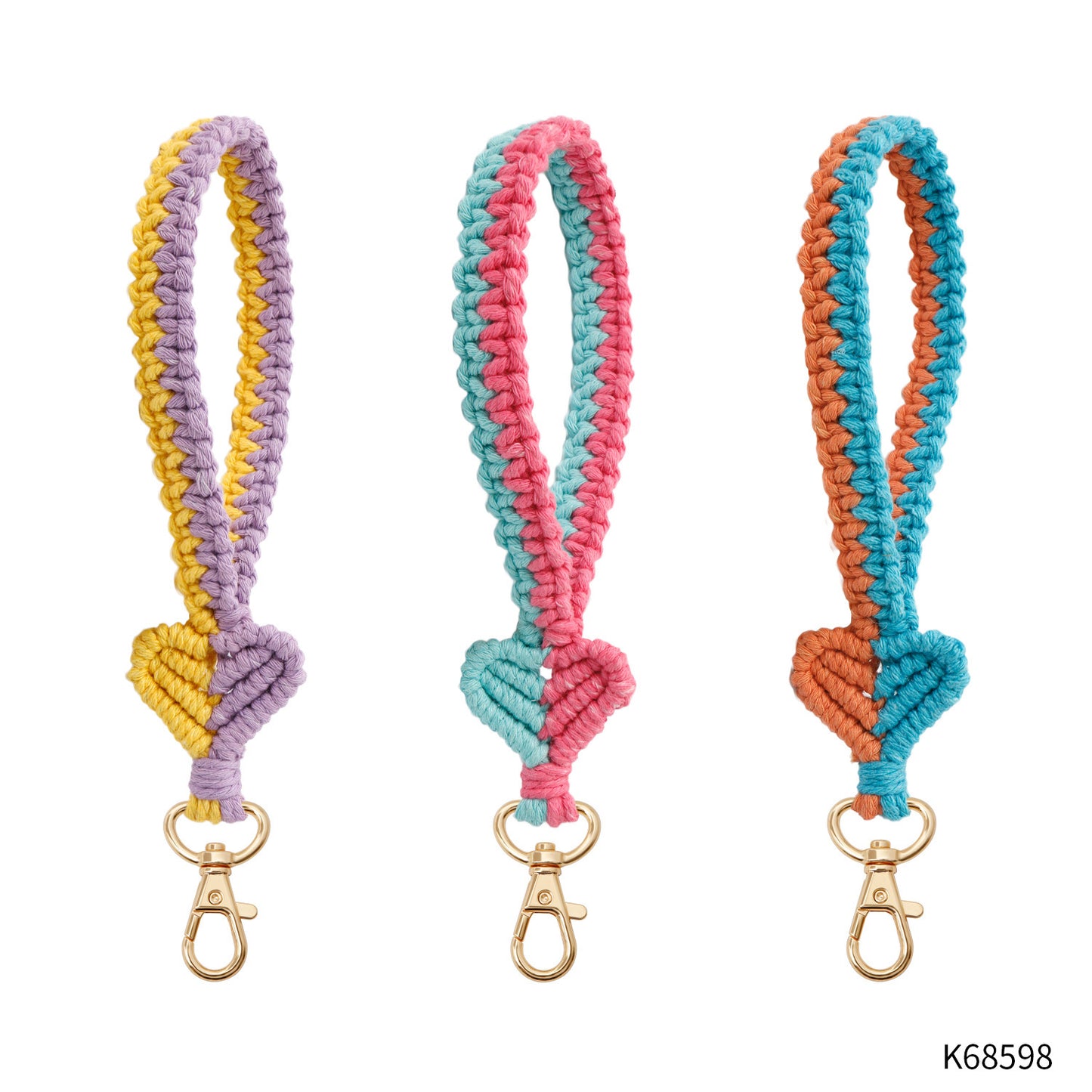 Bohemian Hand-woven Wrist Strap Keychain