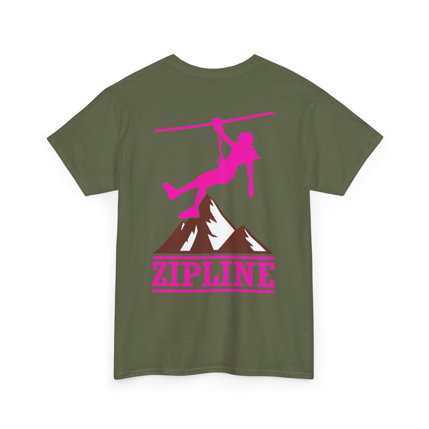 Zipline Girl. Heavy Cotton T-Shirt