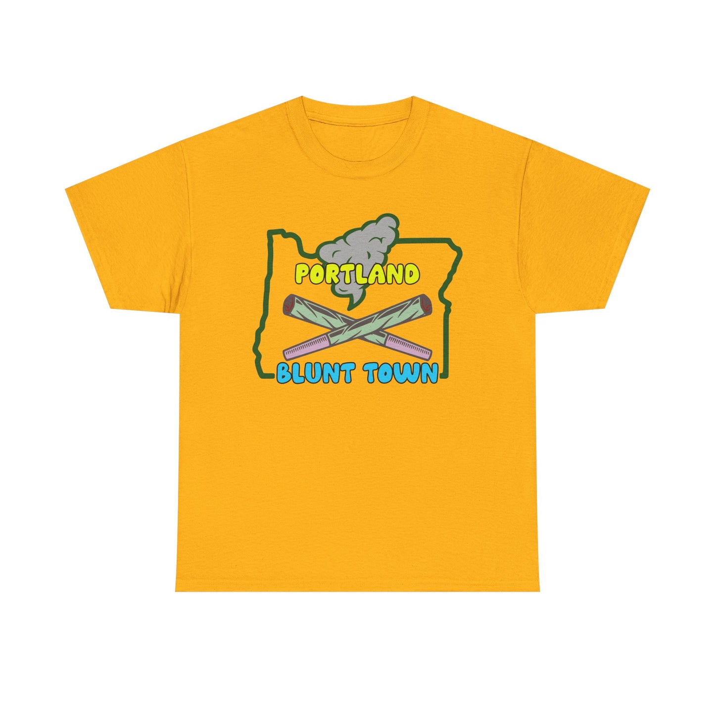 Portland Oregon, Blunt Town. Heavy Cotton T-Shirt