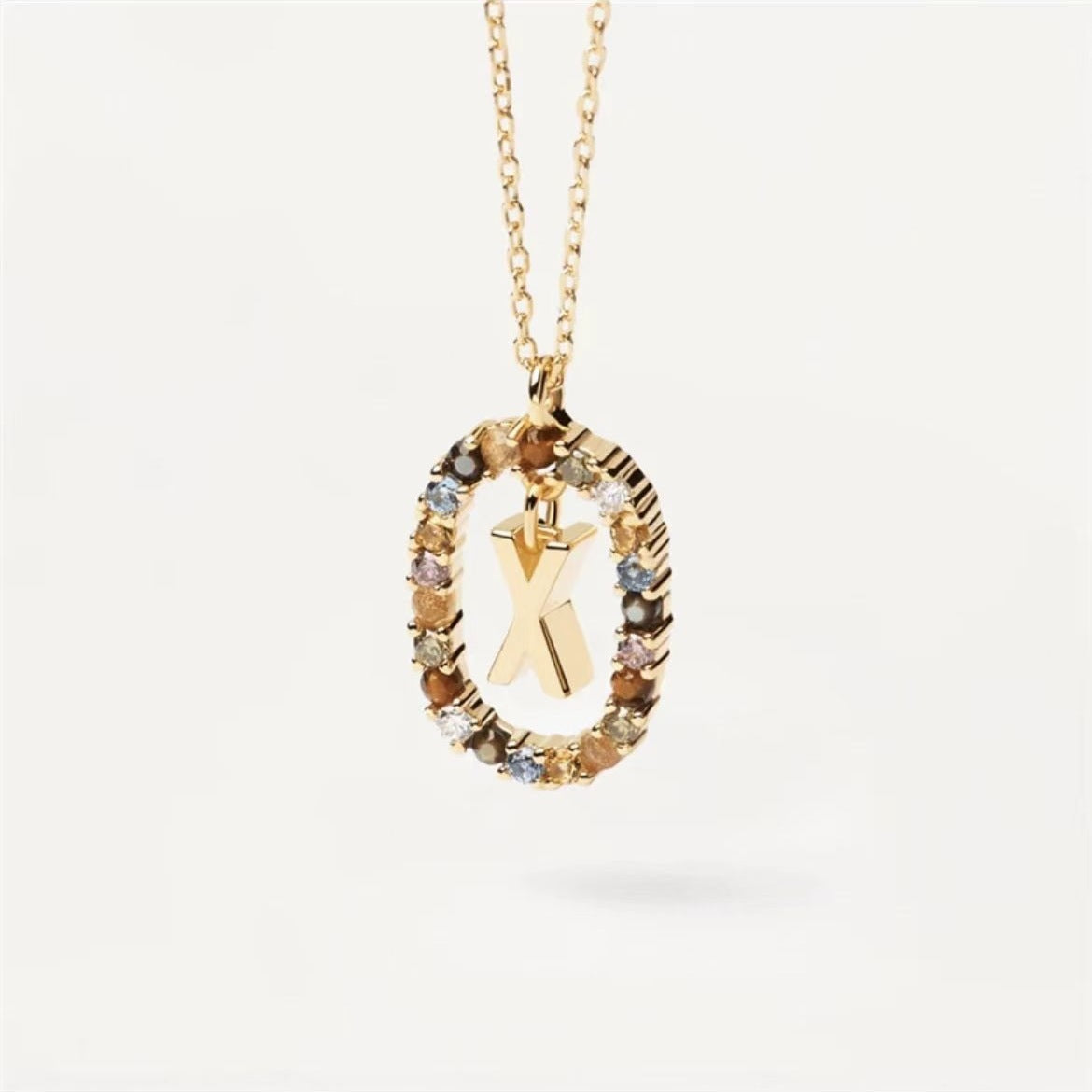 Stylish Zircon Alphabet Clavicle Chain