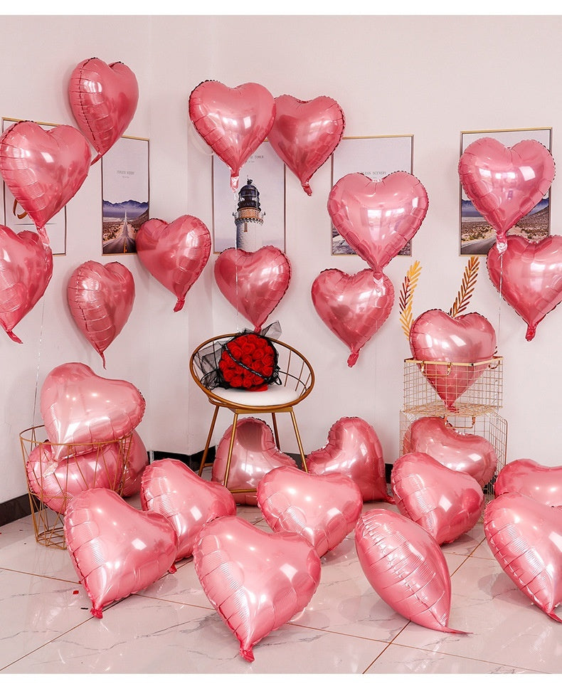 Heart-shaped Aluminum Balloon