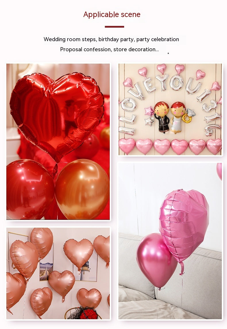 Heart-shaped Aluminum Balloon