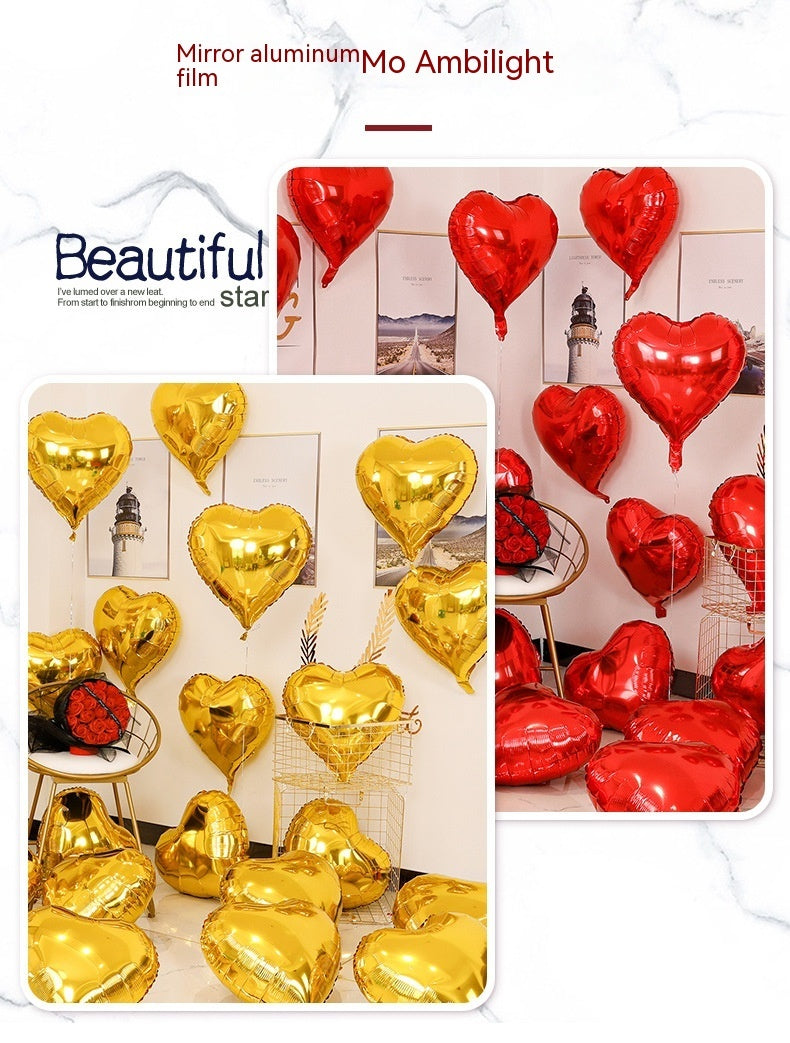 Heart-shaped Aluminum Balloon