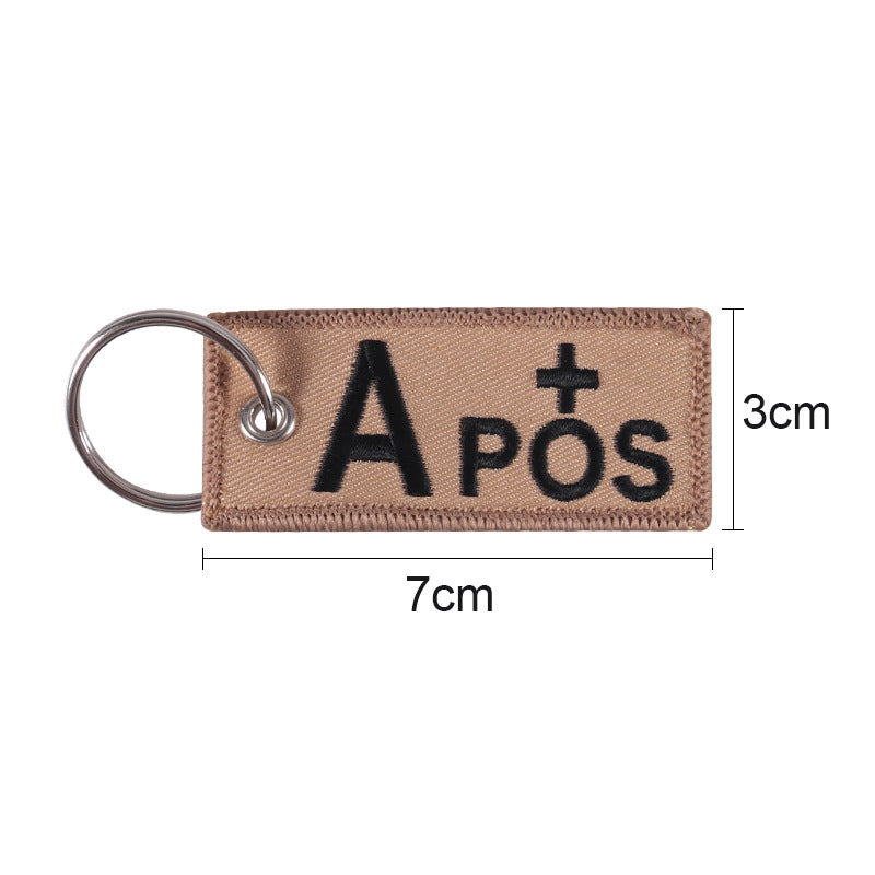 Blood Type Keychain