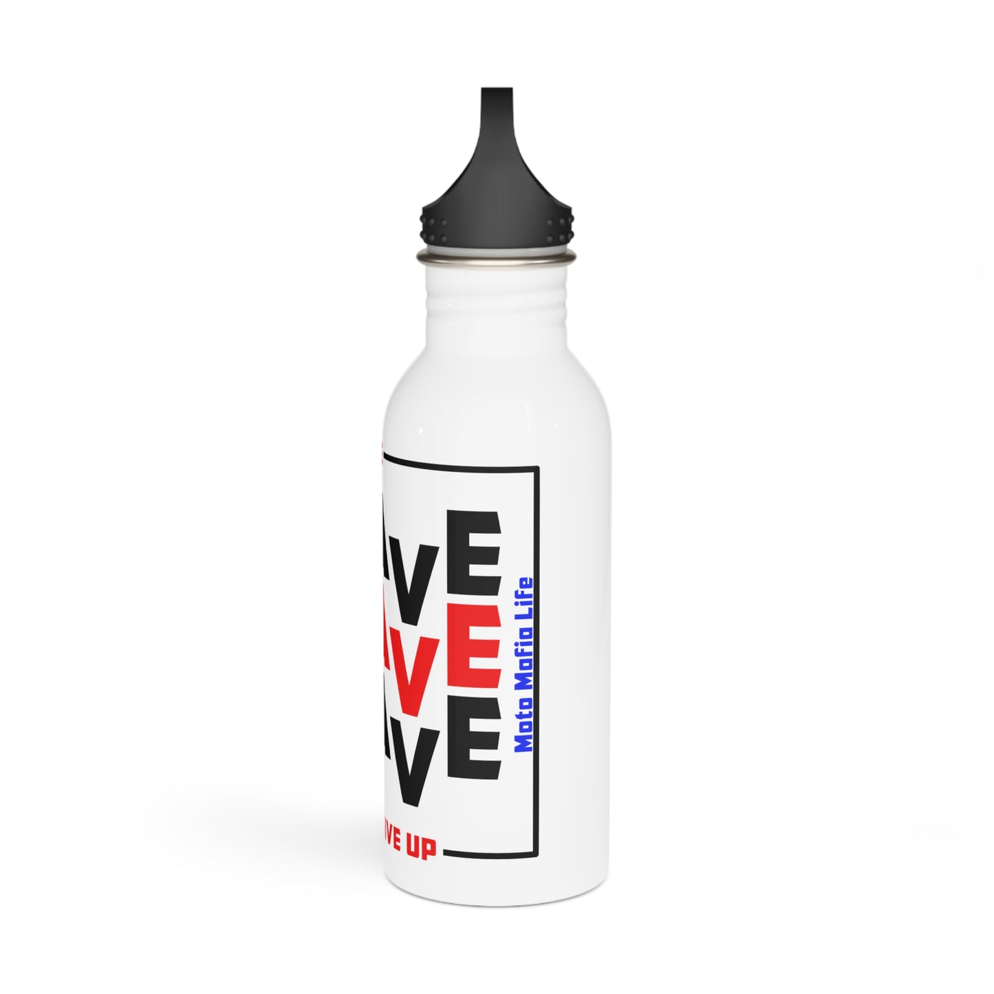 Be Brave Spirit Stainless Steel Water Bottle - 'Never Give Up' Motivational Design