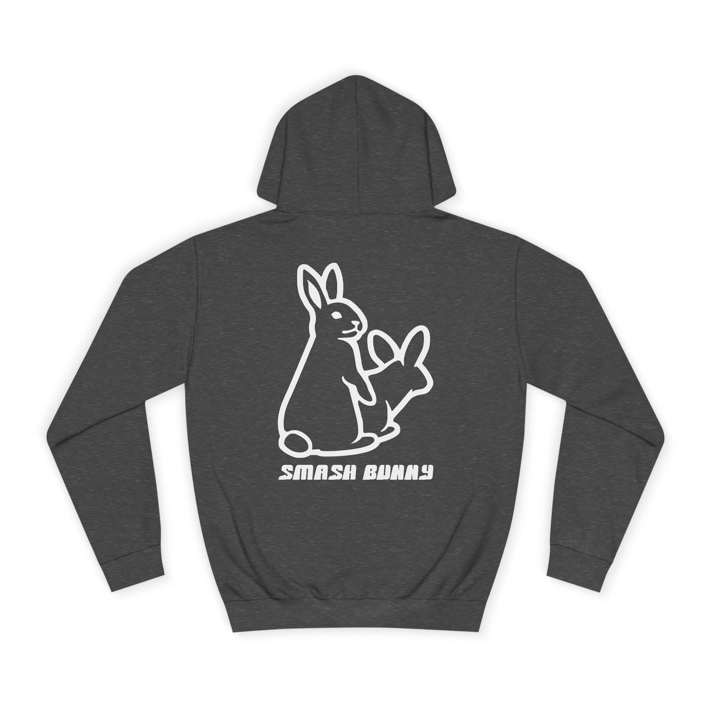 Smash Bunny, Rad Moto Bunny, Unisex Hoodie - Biker Style Sweatshirt for Motorcycle Enthusiasts
