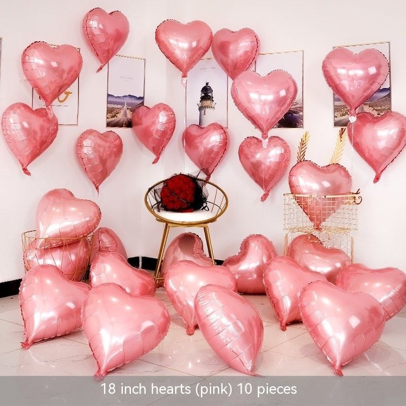 Heart-shaped Aluminum Balloon
