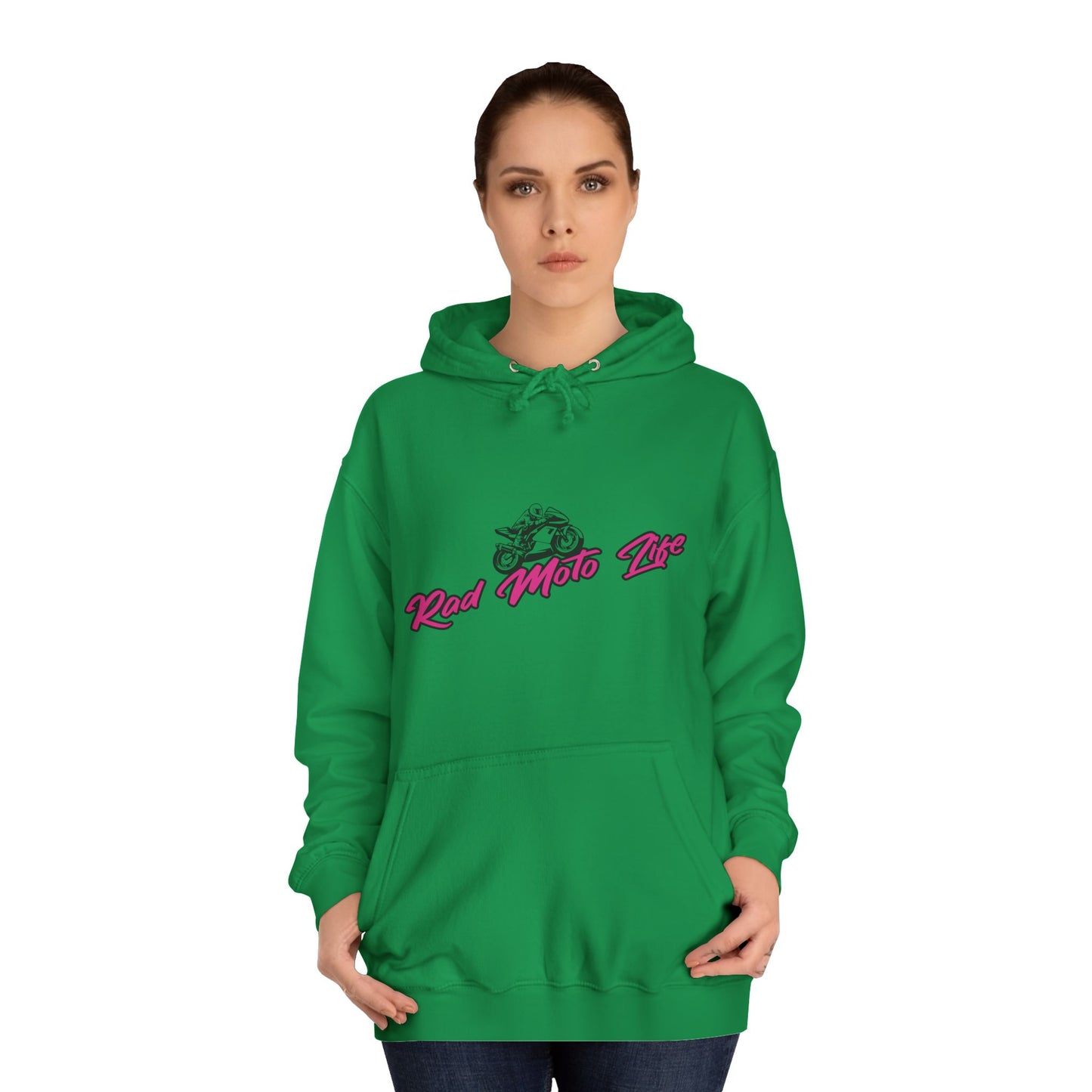 Life Behind Bars, Rad Moto Life Unisex Hoodie - Biker Style Sweatshirt for Motorcycle Enthusiasts