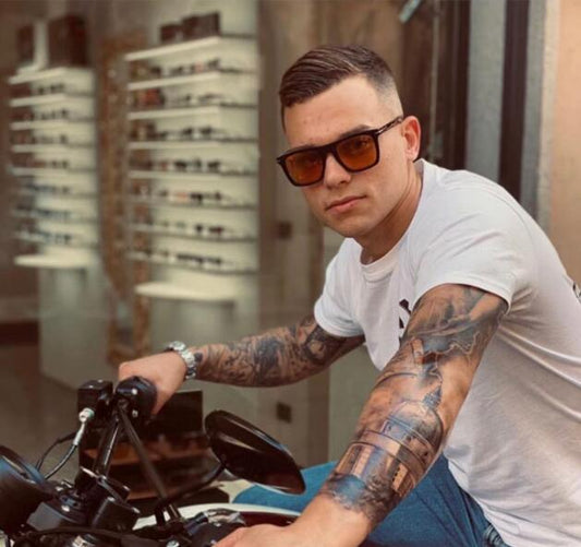 Vintage Square Frame Sunglasses