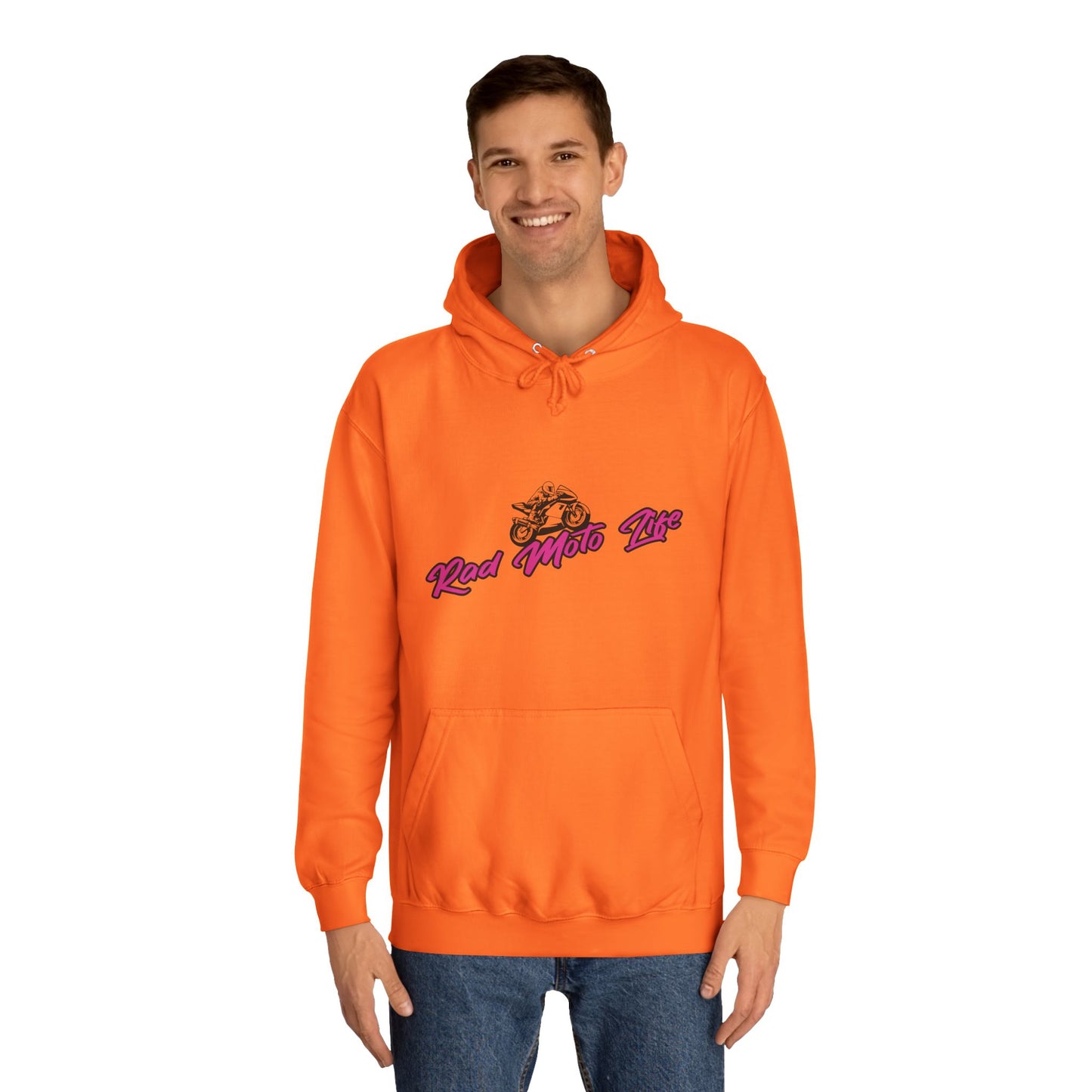 Life Behind Bars, Rad Moto Life Unisex Hoodie - Biker Style Sweatshirt for Motorcycle Enthusiasts
