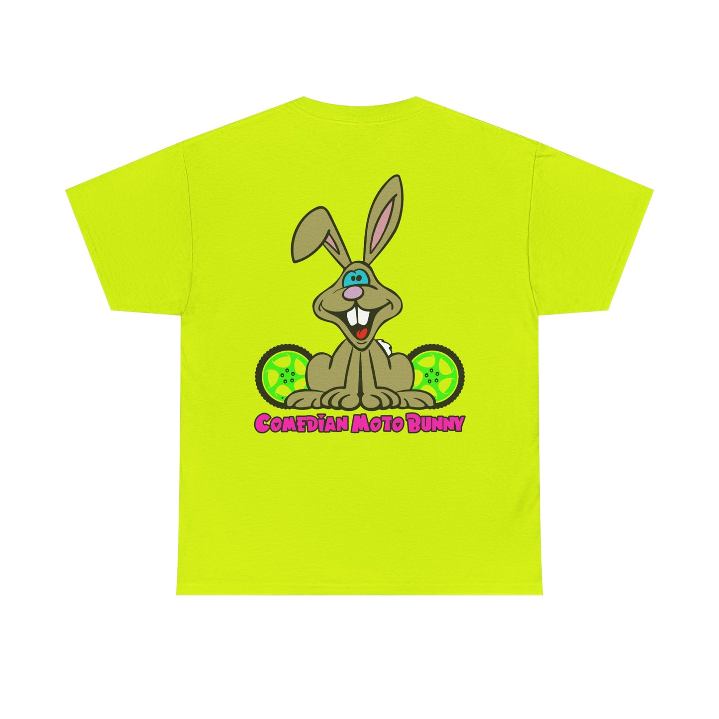 Comedian Moto Bunny, Rad Moto Bunny, Heavy Cotton T-Shirt