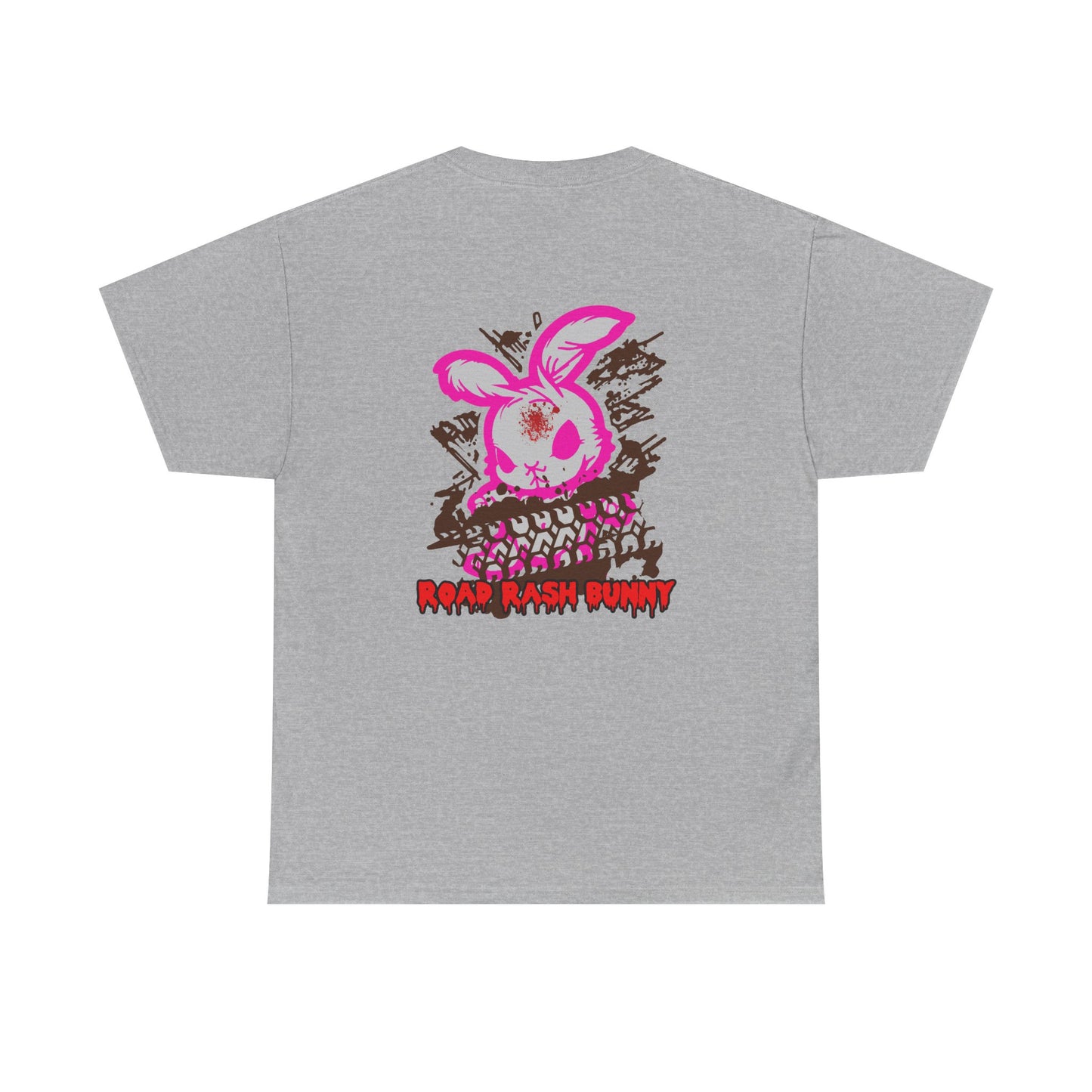 Road Rash Bunny, Rad Moto Bunny, Heavy Cotton T-Shirt
