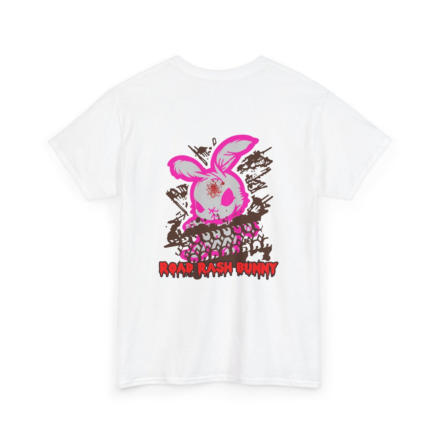 Road Rash Bunny, Rad Moto Bunny, Heavy Cotton T-Shirt