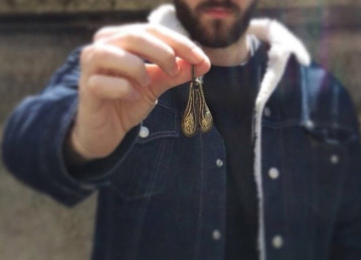 Brass Balls Keychain