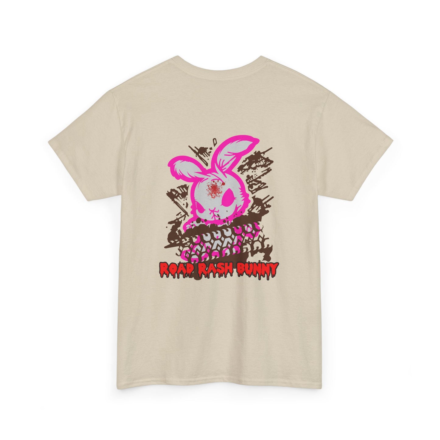 Road Rash Bunny, Rad Moto Bunny, Heavy Cotton T-Shirt