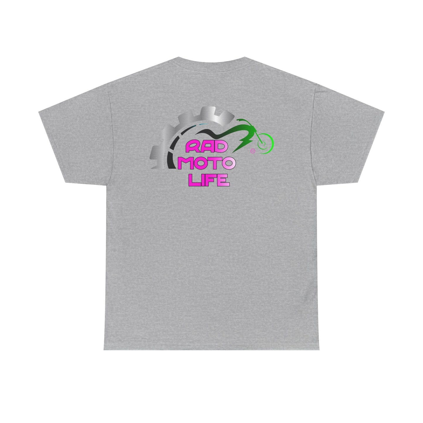Geared, Rad Moto Life, Heavy Cotton T-Shirt