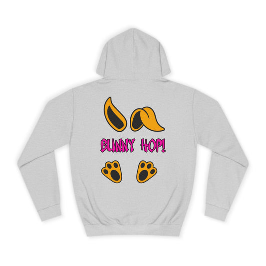 Bunny Hop! 2,  Rad Moto Bunny, Unisex Hoodie - Biker Style Sweatshirt for Motorcycle Enthusiasts