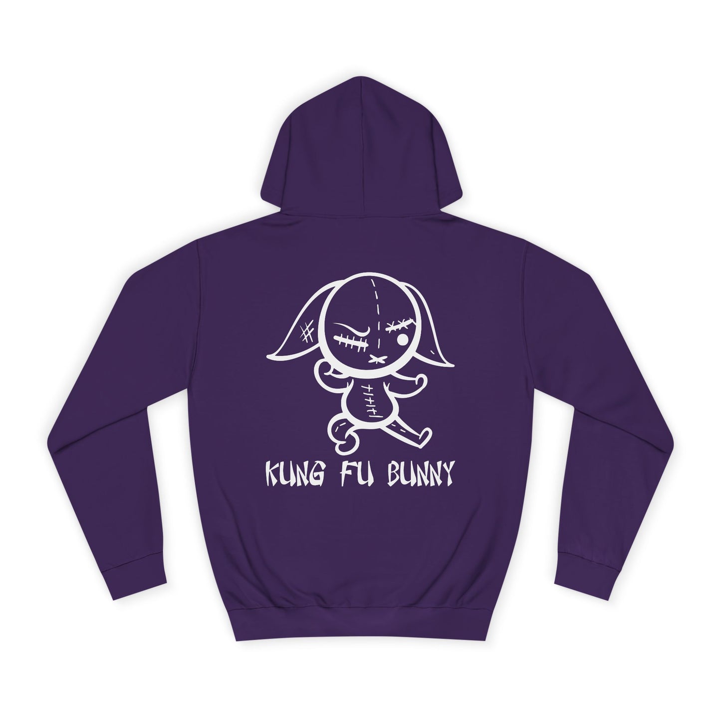 Kung Fu Bunny, Rad Moto Bunny, Unisex Hoodie - Biker Style Sweatshirt for Motorcycle Enthusiasts