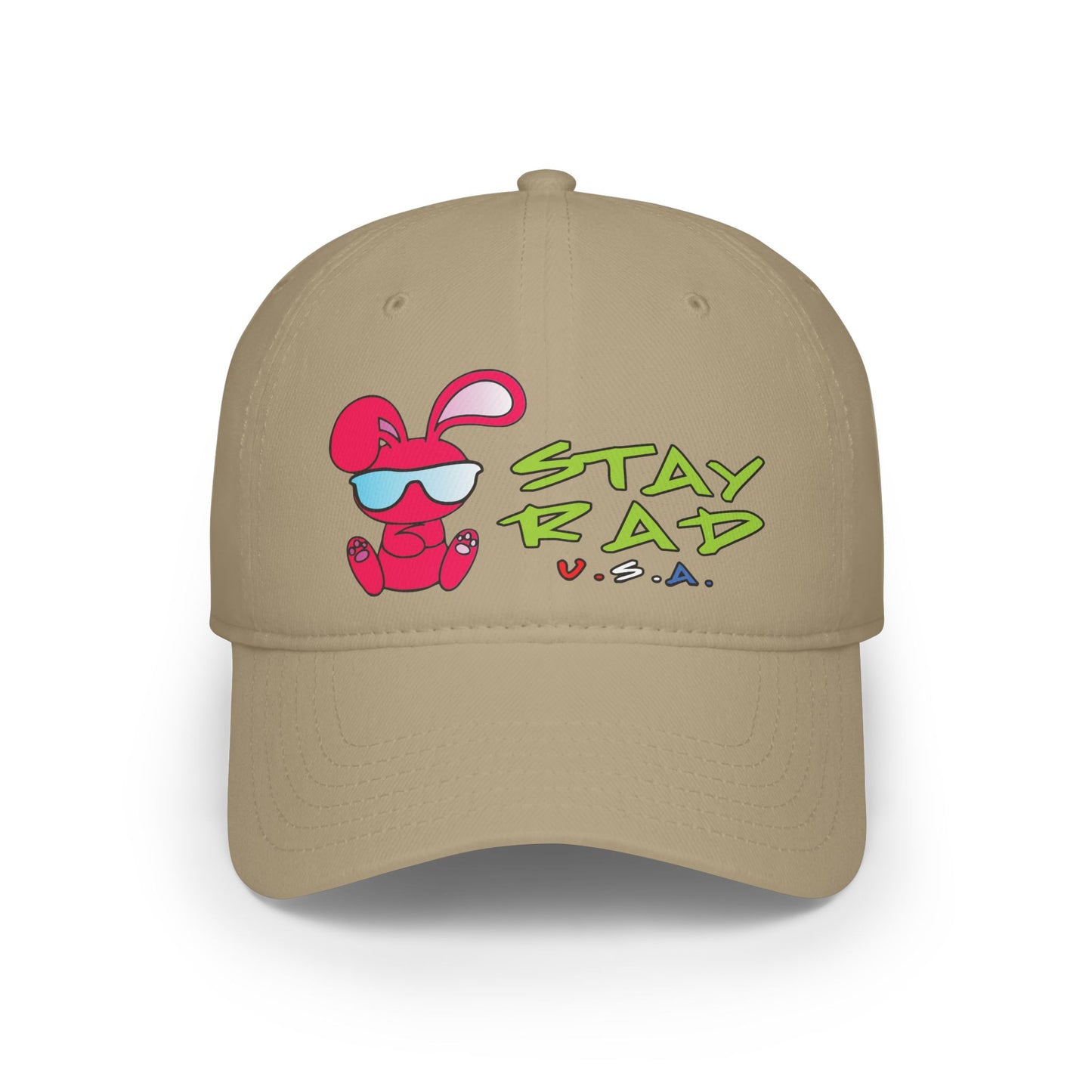 Cool Bunny Stay Rad Baseball Cap.