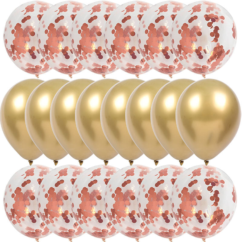 Sequined metalalic balloon