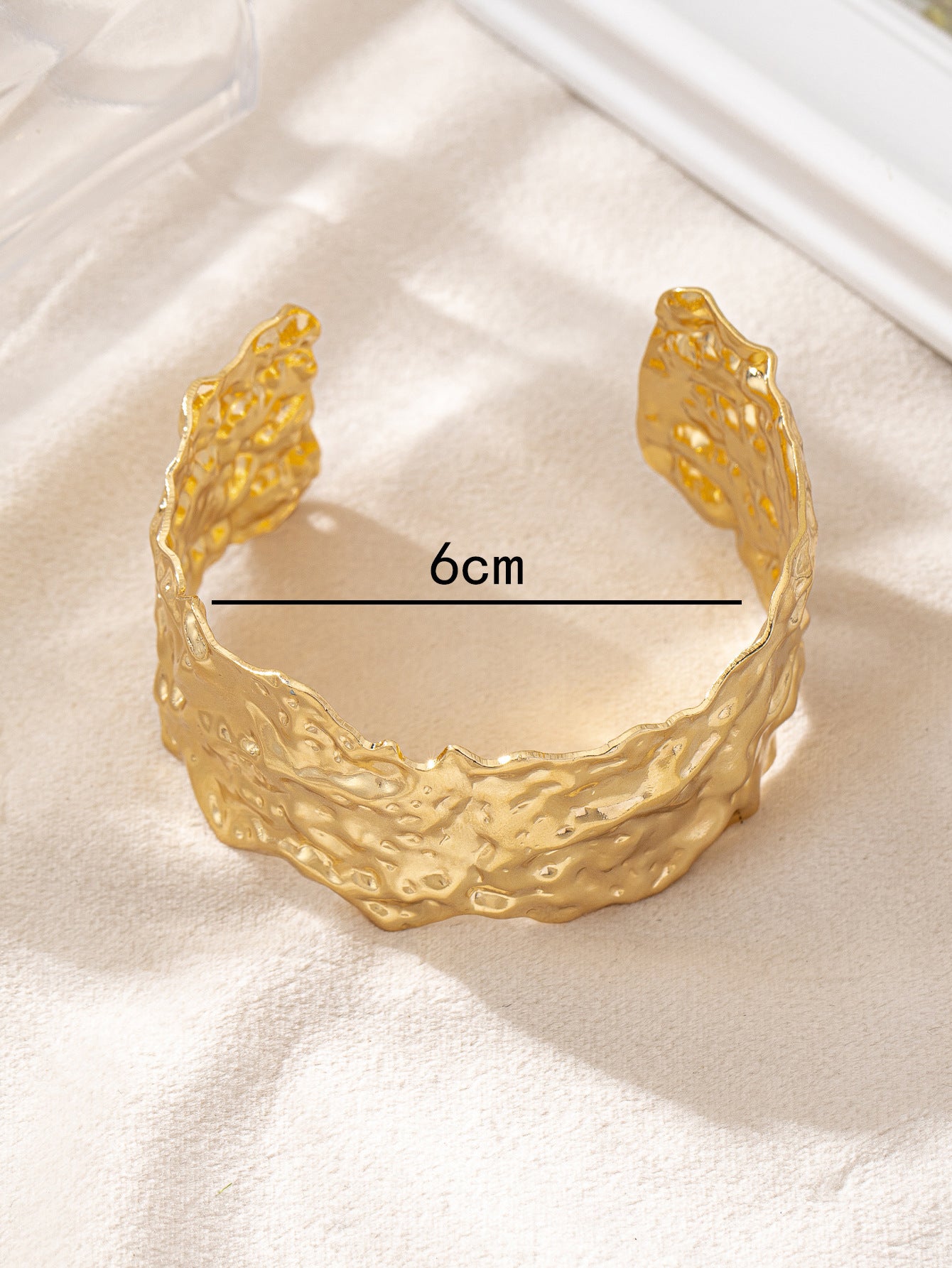 18K Gold Plated Brass Open-ended Bracelet