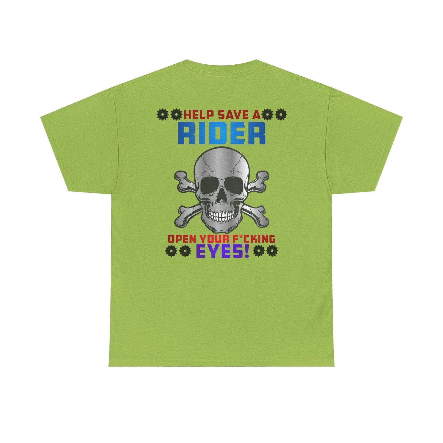 Help Save a Rider, Rad Moto Life, Heavy Cotton T-Shirt