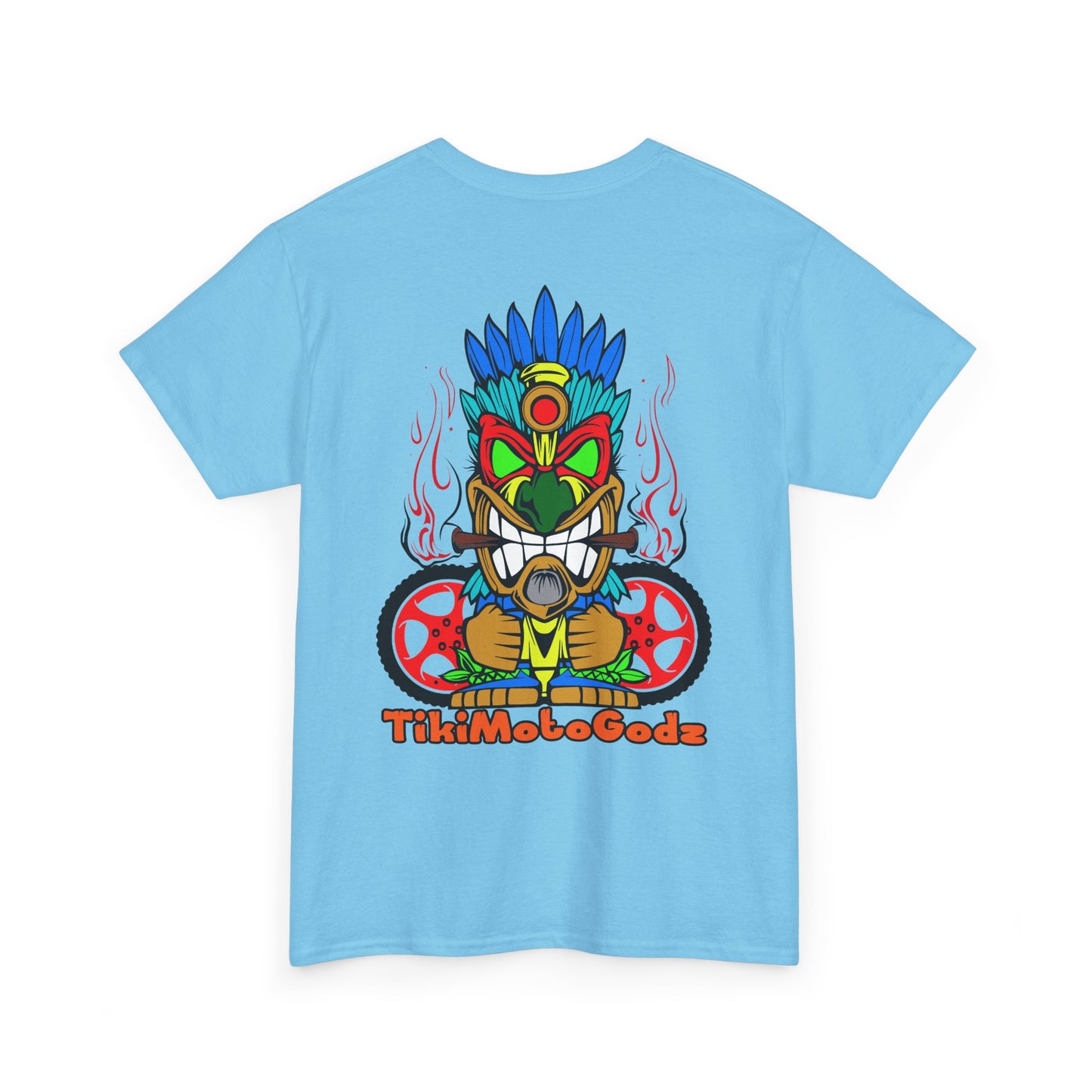 Tiki Moto Godz. Heavy Cotton T-Shirt