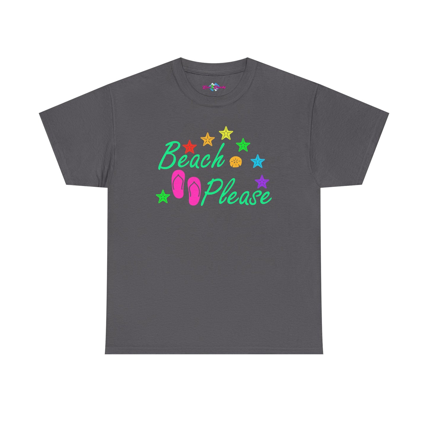 Beach Please. Heavy Cotton T-Shirt