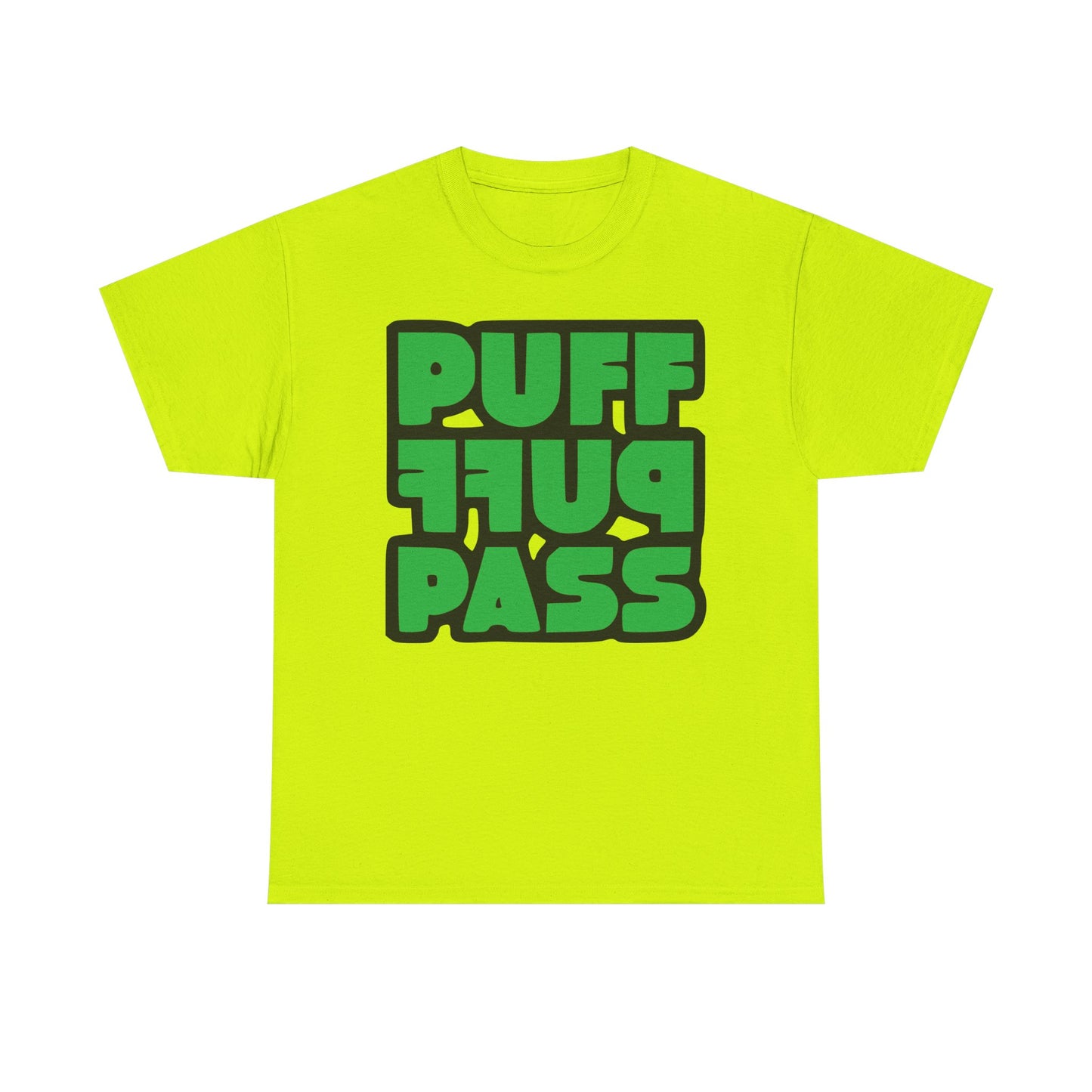 Puff Puff Pass Tee - Unisex Heavy Cotton T-Shirt