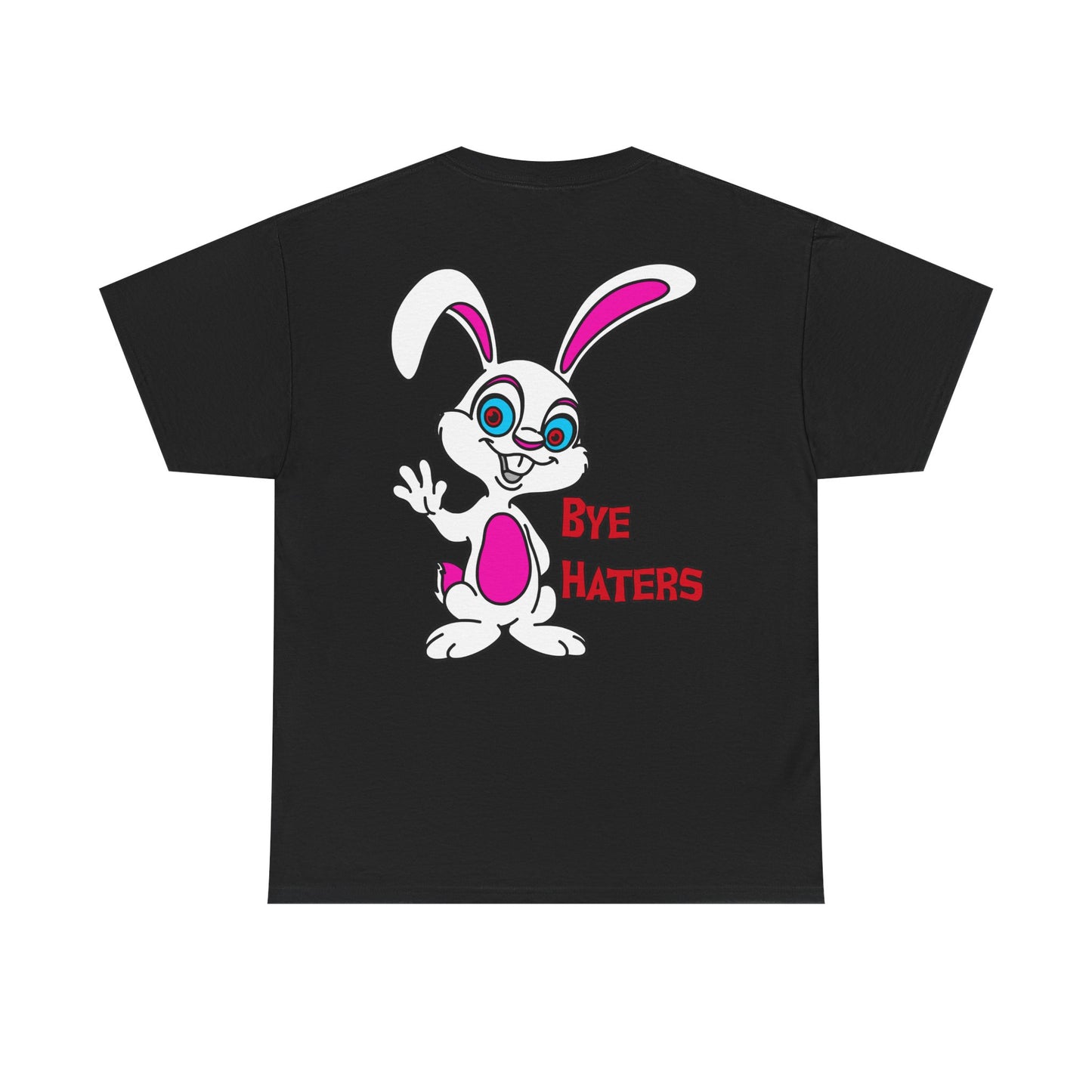 Bye Haters Bunny, Rad Moto Bunny, Heavy Cotton T-Shirt