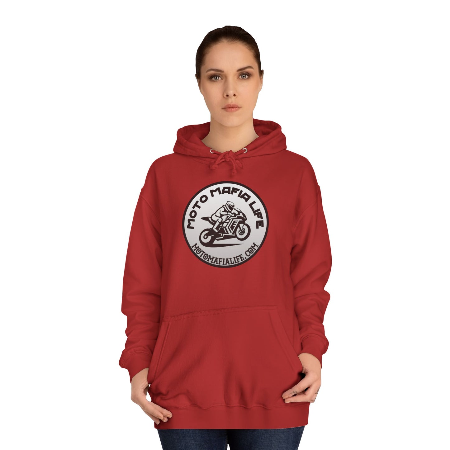 I'M Just a Girl, Moto Mafia Life Unisex Hoodie - Biker Style Sweatshirt for Motorcycle Enthusiasts