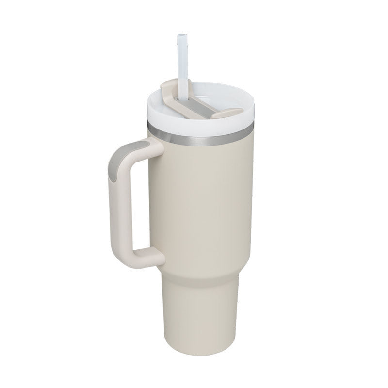 40 Oz Stainless Steel Tumbler with Lid & Straw