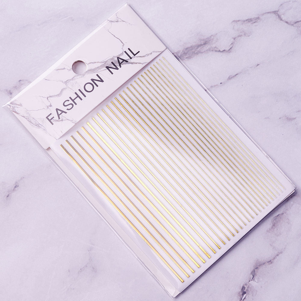 Bright Line Nail Art