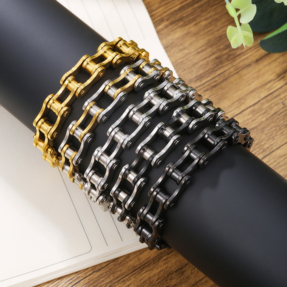 Moto Mafia Stainless Steel Motorcycle Chain Bracelet