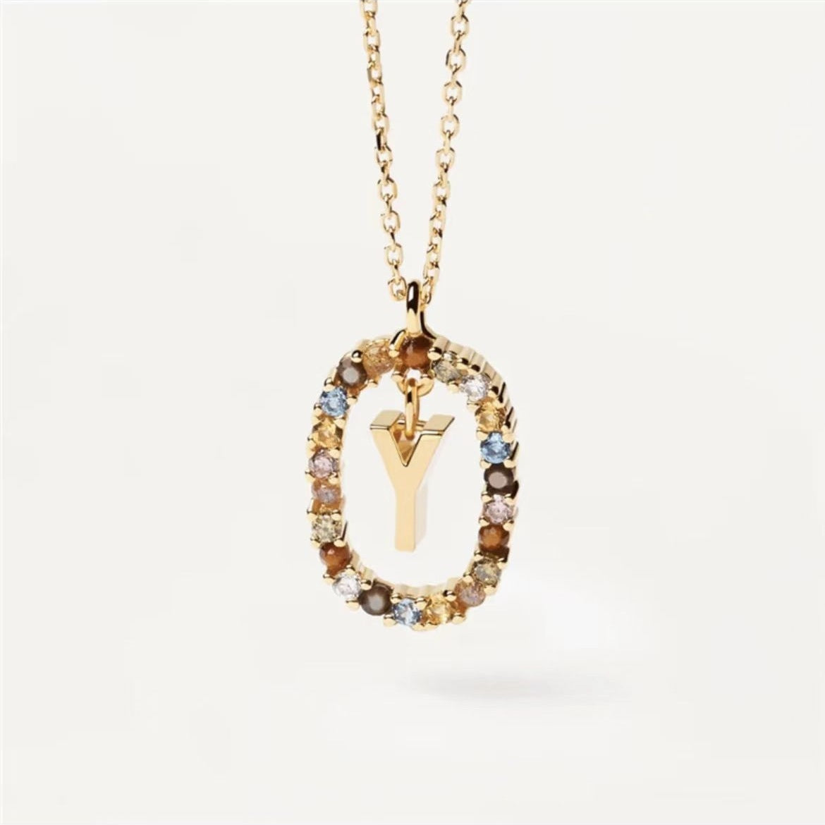 Stylish Zircon Alphabet Clavicle Chain