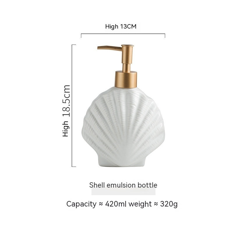 Nordic Style Ceramic Bathroom Bottle Storage